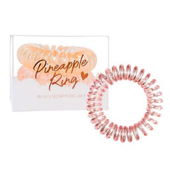 PINEAPPLE RING PINK - INVISIBLE ELASTIC PINK (SET OF 3)